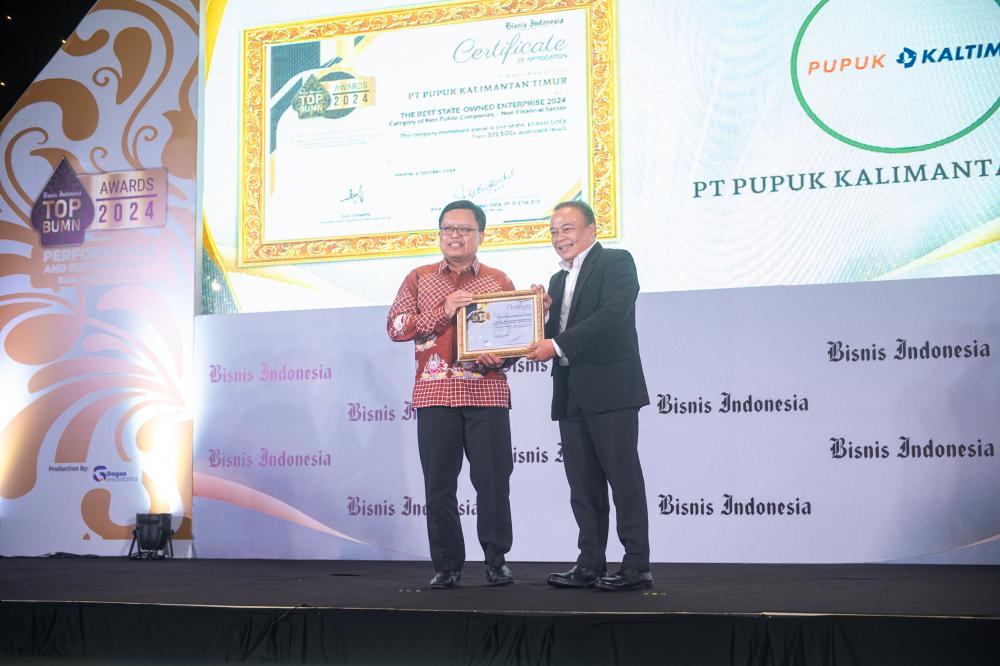 Pupuk Kaltim Raih The Best State Owned Enterprise TOP BUMN Awards 2024