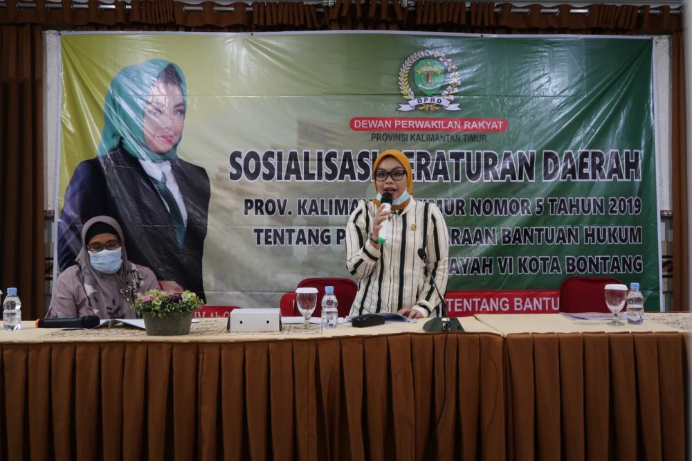 Legislator Kaltim ini Sosialisasikan Perda Bantuan Hukum Untuk Warga Miskin 