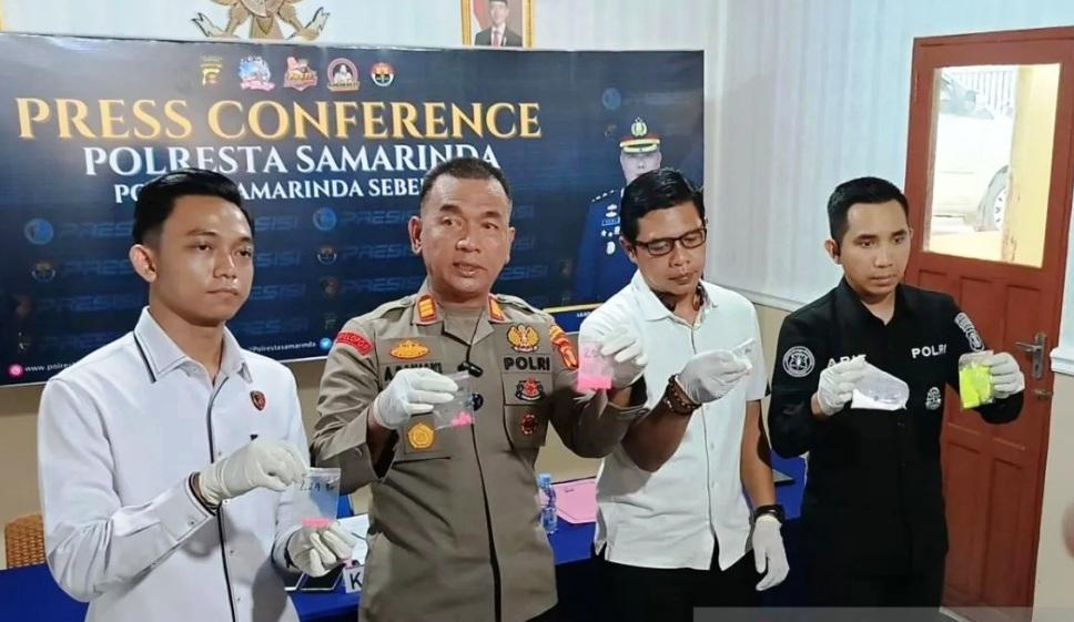 Pabrik Narkoba Pil Motif Iron Man Dibongkar di Samarinda