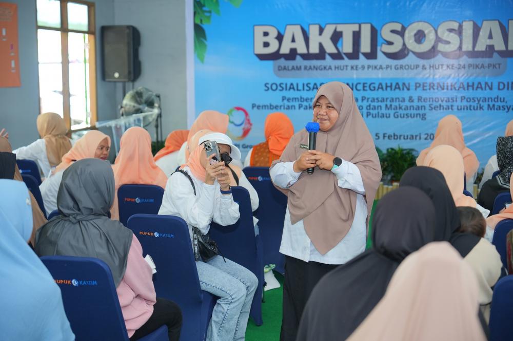 Sambut HUT Ke-24 Tahun, PIKA PKT Gelar Bakti Sosial dan Edukasi Pernikahan Dini di Pulau Gusung   