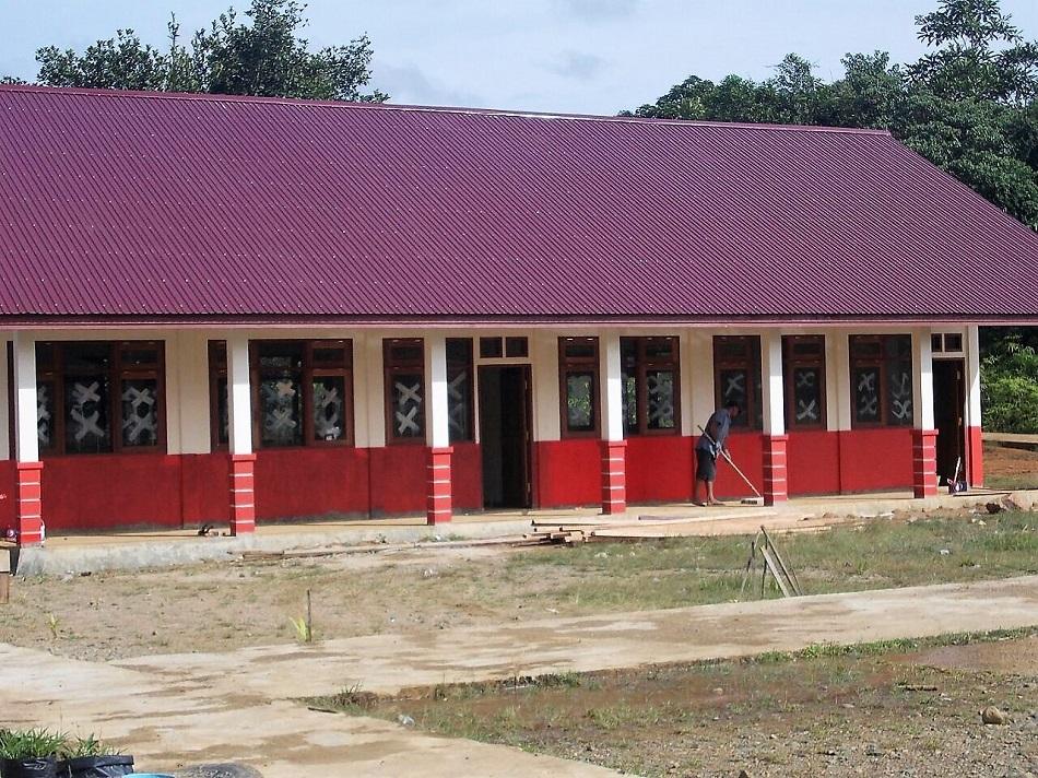 Sempat Terhenti karena Defisit, Pembangunan SD 005 Kembali Dilanjutkan