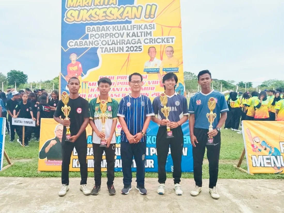 Cricket Bontang Sabet Tiga Perunggu di Babak Kualifikasi Porprov Kaltim 2025