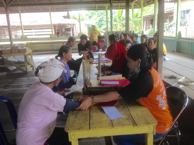 Penyuluhan di Kampung Pedalaman Puskesmas Apung, Antusiasme Masyarakat Minim
