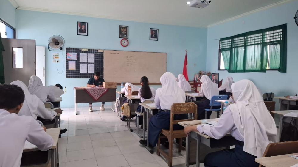 210 Siswa Kelas IX SMPN 1 Bontang Ikuti AASP Secara Semi Daring