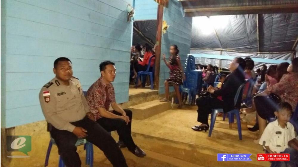 Polsek Long Bagun Pastikan Umat Kristiani Mahulu Rayakan Natal dengan Hikmat