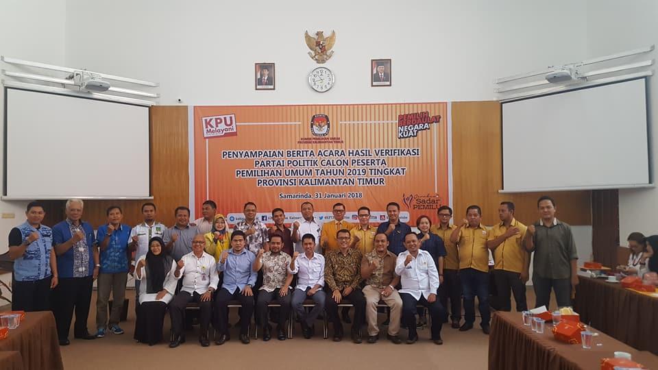 KPU Kaltim Sebut Lima Parpol Belum Memenuhi Syarat