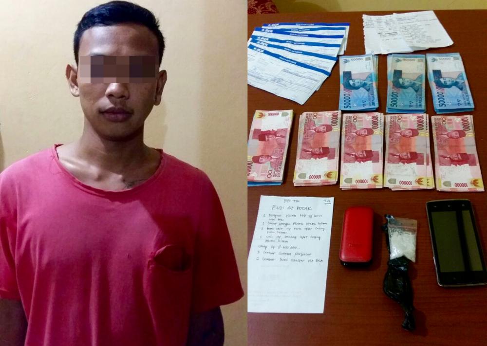 4,83 Gram Sabu Disimpan di Pagar Dekat Masjid