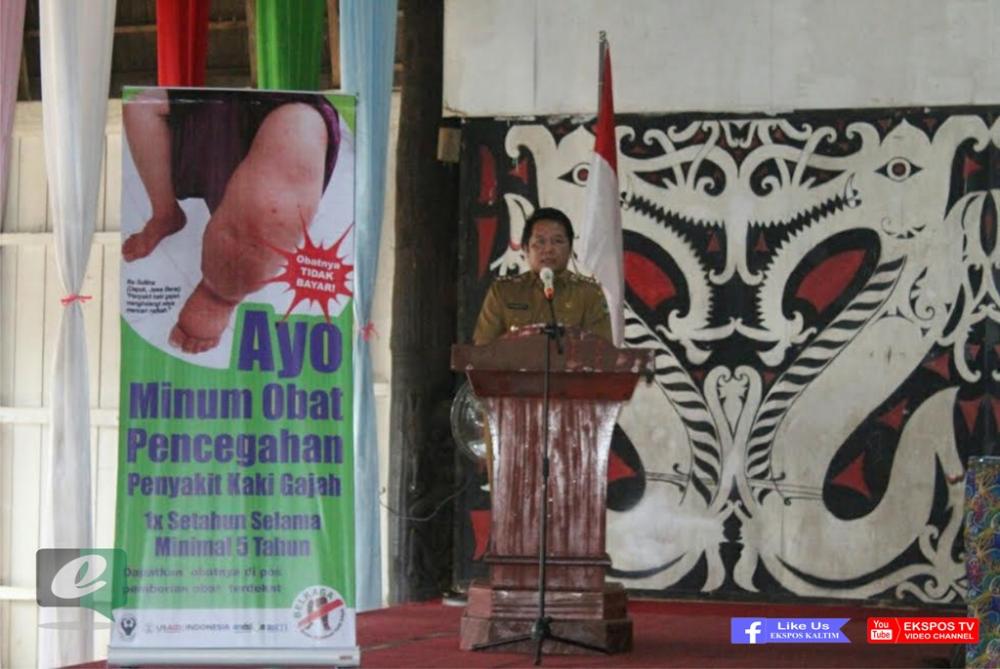 Bupati Mahulu Himbau Semua Lapisan Masyarakat Bersama-Sama Eliminasi Filariasis