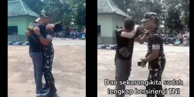 Kisah Persahabatan Satpam dengan Anggota TNI