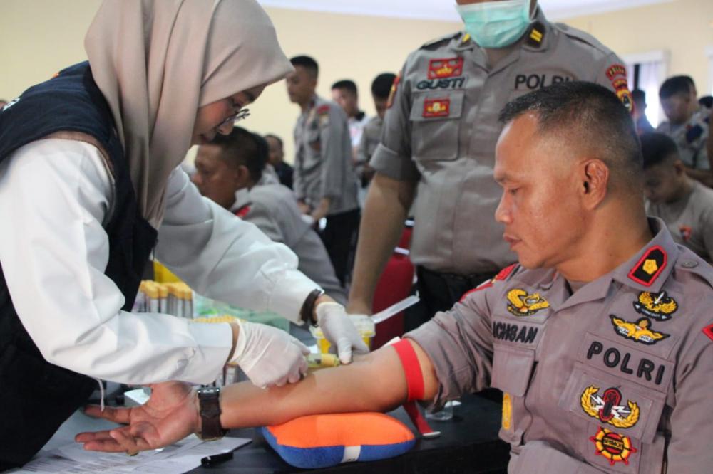 Deteksi Dini,  Brimob Bone Periksa Kesehatan Berkala