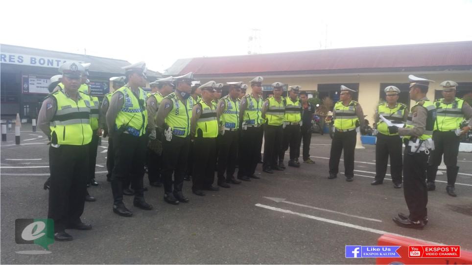 Polantas Bontang Ditekankan Tindak Tegas Pelaku Pelanggaran Lalin