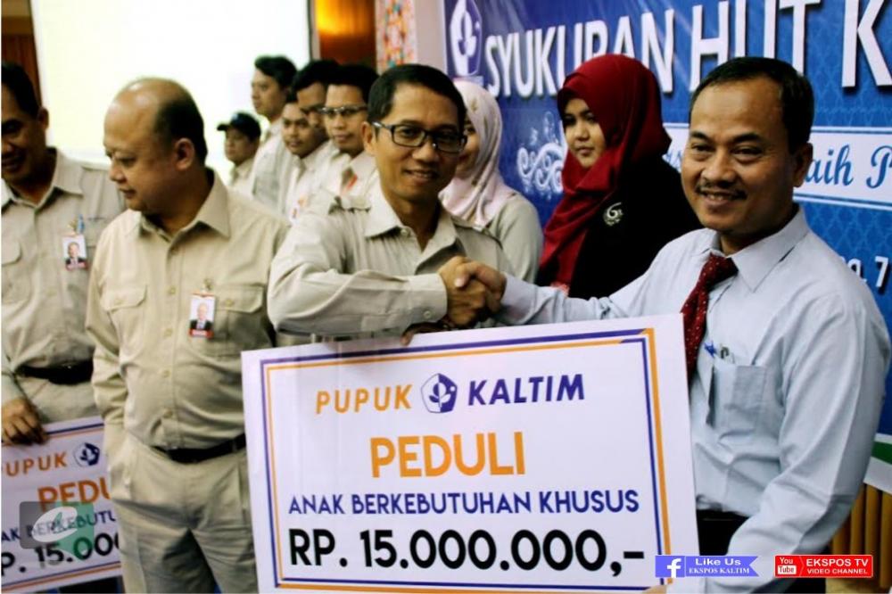 Pupuk Kaltim Beri Bantuan ke Sejumlah SLB di Kota Bontang