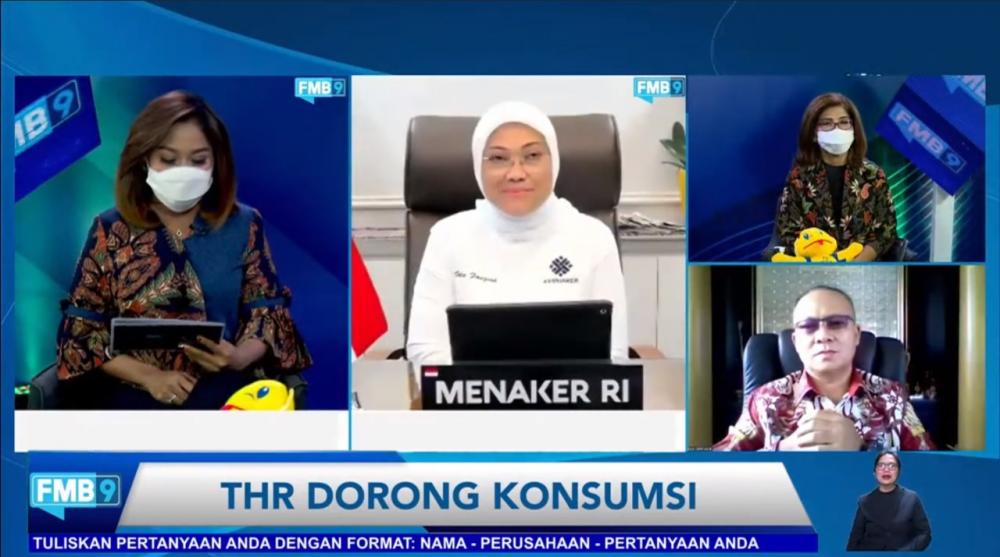 Soal Pemberian THR, Menaker Imbau Perusahaan Patuhi Surat Edaran 
