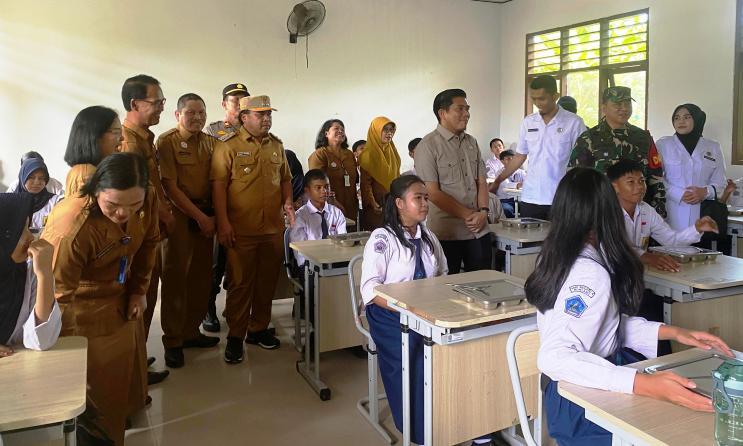 Seribu Porsi Makanan Bergizi Disalurkan ke 4 Sekolah di Bontang