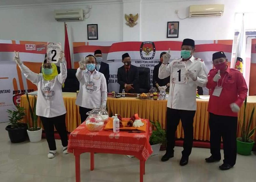 Paslon Pilkada Bontang Kantongi Nomor Urut