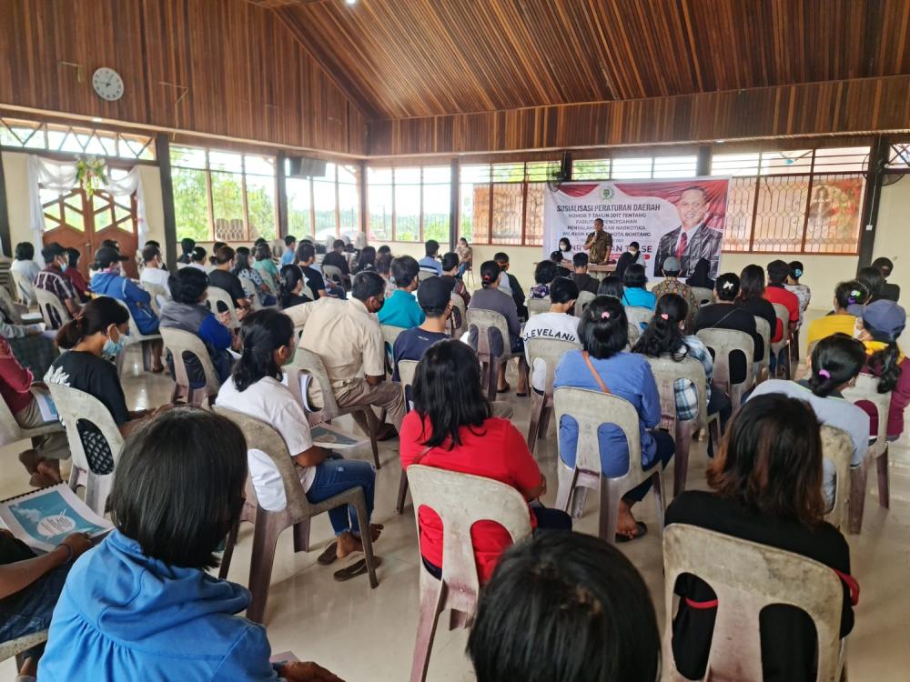 Tekan Penyalahgunaan Narkotika, Henry Pailan Getol Sosialisasikan Perda Nomor 7 Tahun 2017