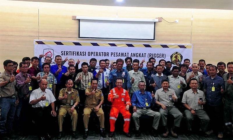 Badak LNG Gelar Pelatihan dan Sertifikasi Rigger Perdana di Bontang