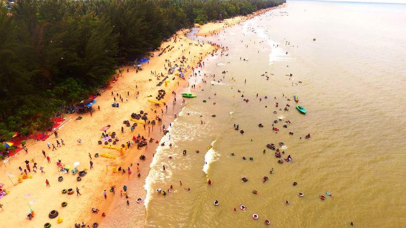 Pengunjung Pantai Segara Sari Membludak, Kapolsek Balikpapan Timur: Situasi Kondusif