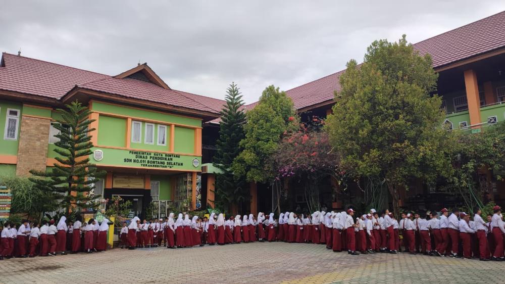 Siswa SDN 011 Bontang Selatan Kembali Sekolah, Hari Pertama Diisi Halalbihalal