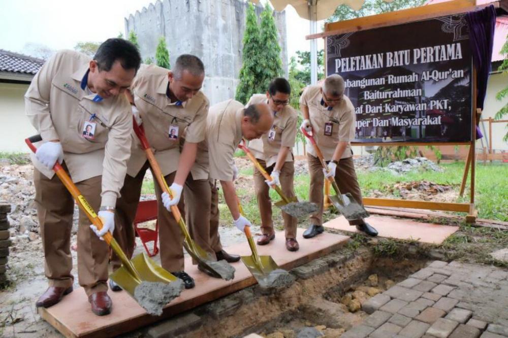 Ground Breaking Rumah Alquran Baiturrahman, Komitmen Pupuk Kaltim Mencetak Penghapal Alquran