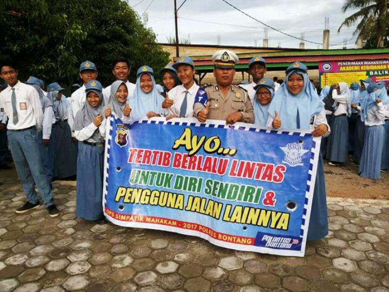 Tekan Laka Lantas, Satlantas Polres Bontang Sasar Pelajar