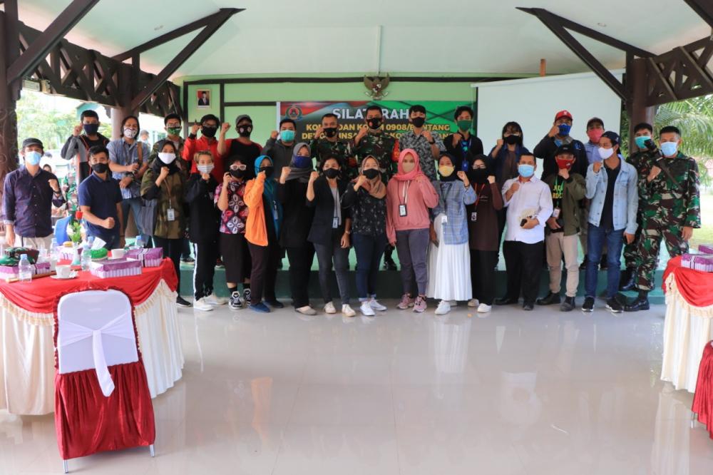 Silaturrahmi dengan Awak Media, Dandim 0908 Bontang Ajak Jaga Sinergitas