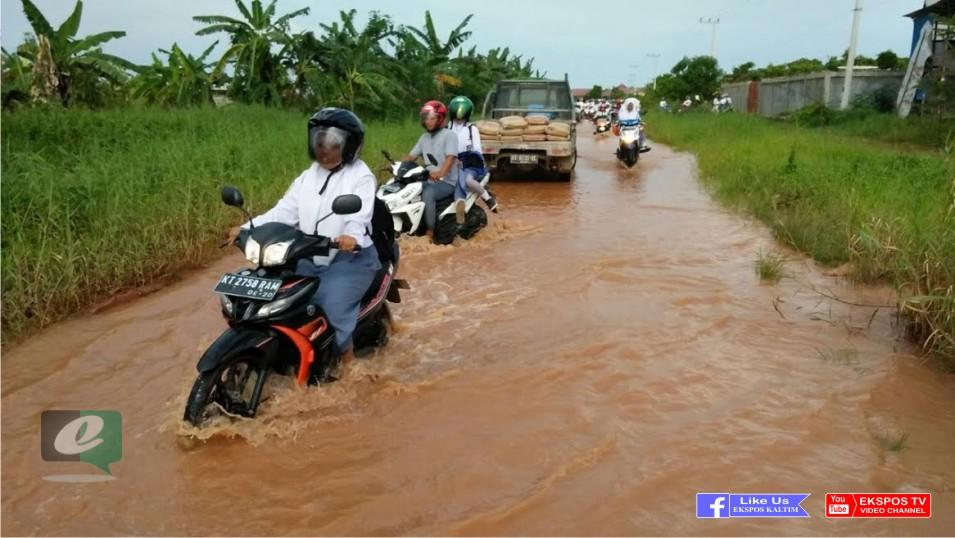 Dilanda Banjir, SMAN 1 Sangatta Utara Terpaksa Liburkan Siswa