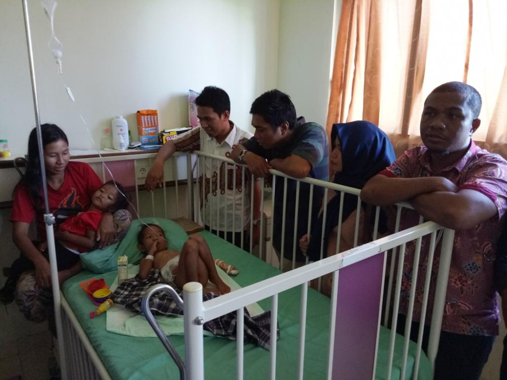 KNPI Kutim Prihatin Melihat Kondisi Nurul, Janji Bantu Pendampingan Sampai Sembuh