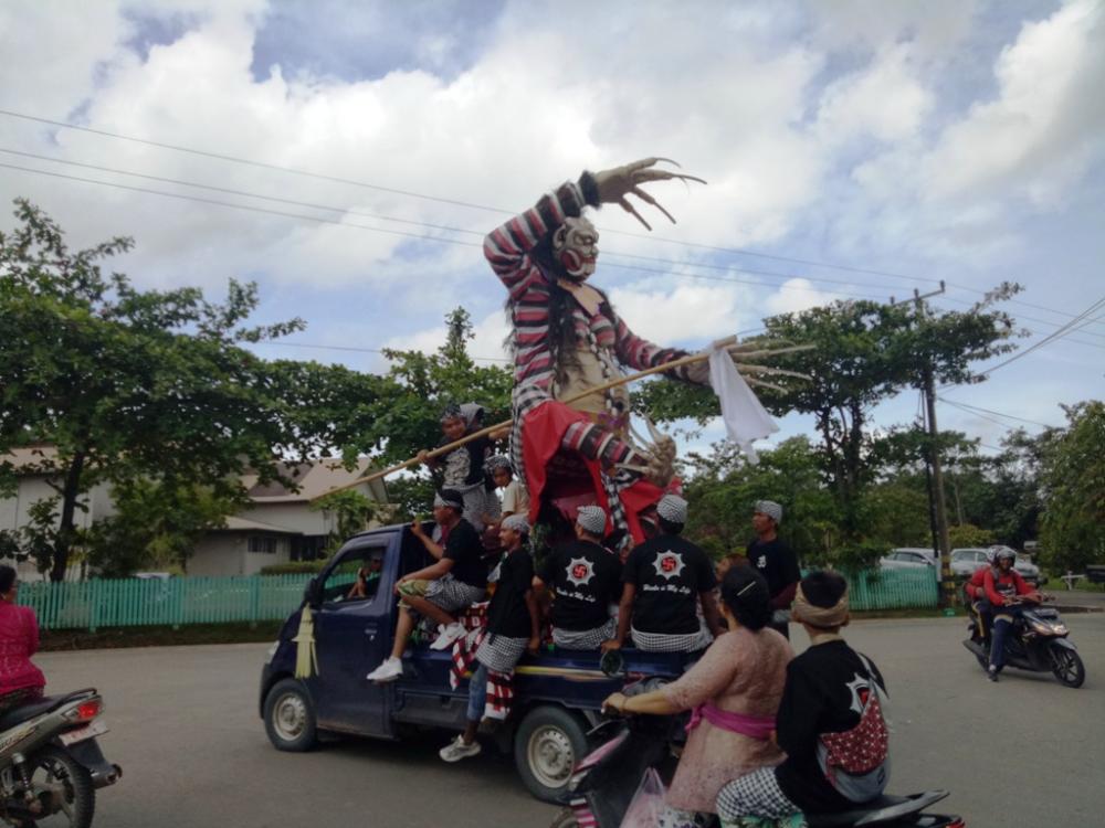 Meriahnya Hari Raya Nyepi di Sangatta, Ogoh-Ogoh Diarak Keliling Kota 