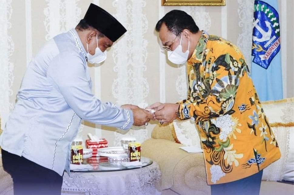 Bupati Bone Terima Kunjungan Pejabat Baru Kakanwil Dirjen Perbendaharaan Sulsel