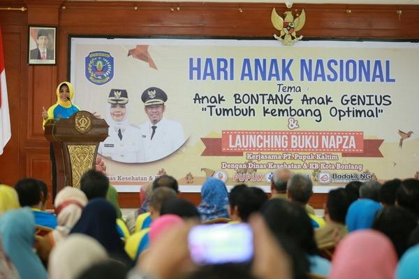 Hari Anak Nasional  2018, Wali Kota Neni Imbau Anak Bontang Hindari Narkoba