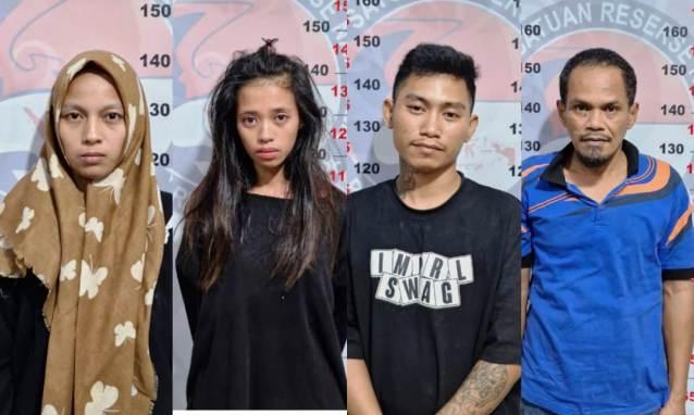 Sehari, 4 Pengedar Digulung Polisi Bontang 