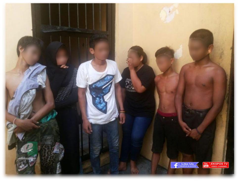Pesta Minuman Oplosan, Enam ABG di Bontang Digelandang Polisi