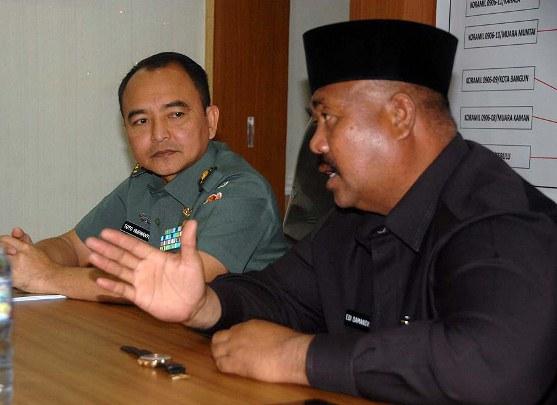 Wabup Kukar Hadiri Rapat Evaluasi TMMD ke-97 Di Makodim 0906 Kukar