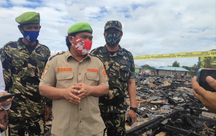 Agus Haris Komitmen Usulkan Anggaran Bagi Korban Kebakaran di Rawa Indah