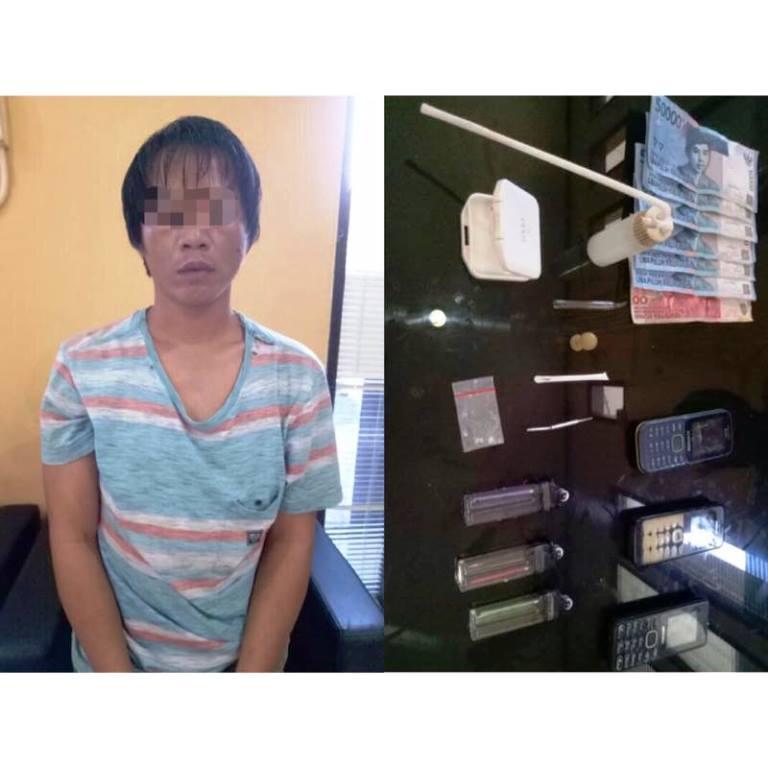 Simpan Sabu dalam Kotak Bedak