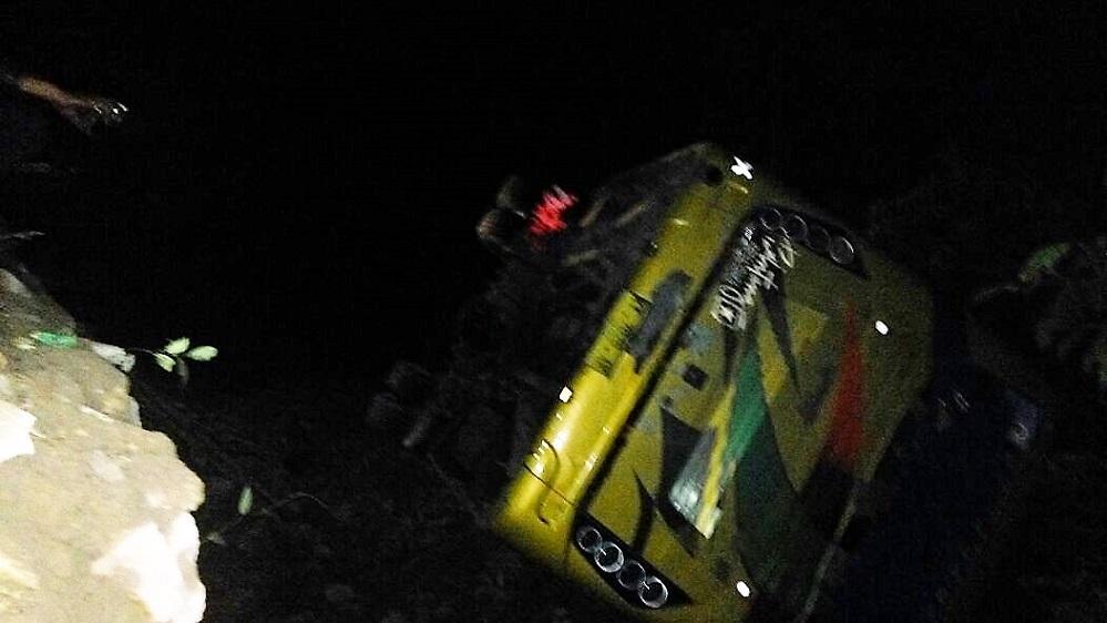 Bus Penumpang Terperosok di Jurang Sedalam 5 Meter 