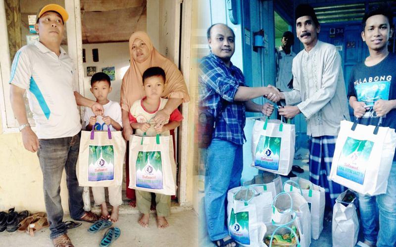 PKT BAGIKAN 300 PARCEL KEPADA WARGA KELURAHAN GUNTUNG