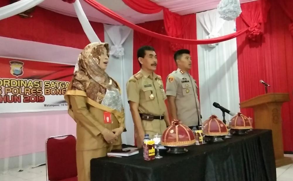 Antisipasi Penyelewengan Bansos, Polres Bone Gelar Rakor Satuan Tugas