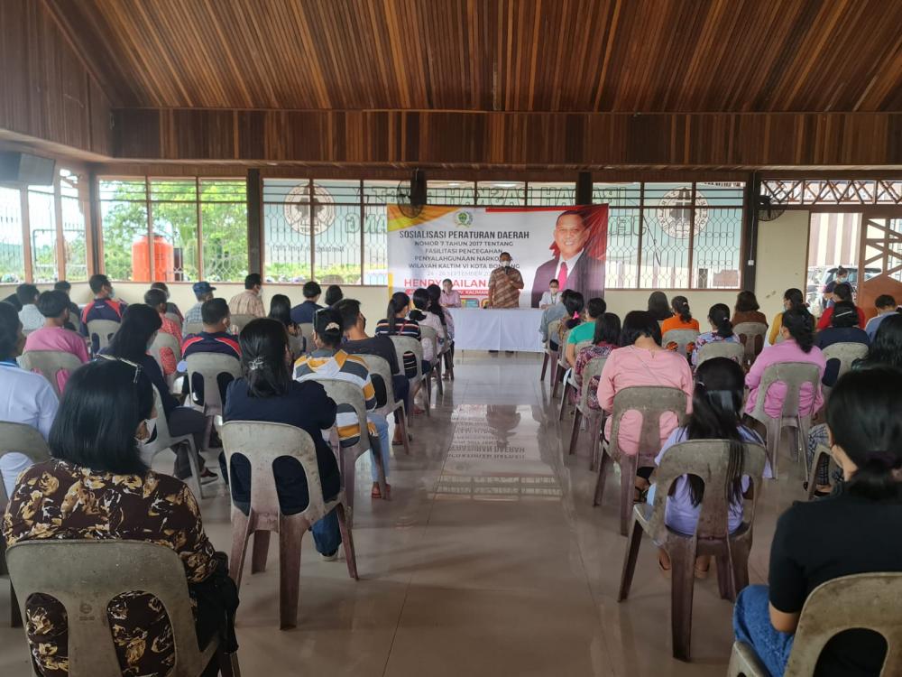 Untuk Kesekian Kalinya, Henry Kembali Sosialisasikan Perda Narkotika di Bontang