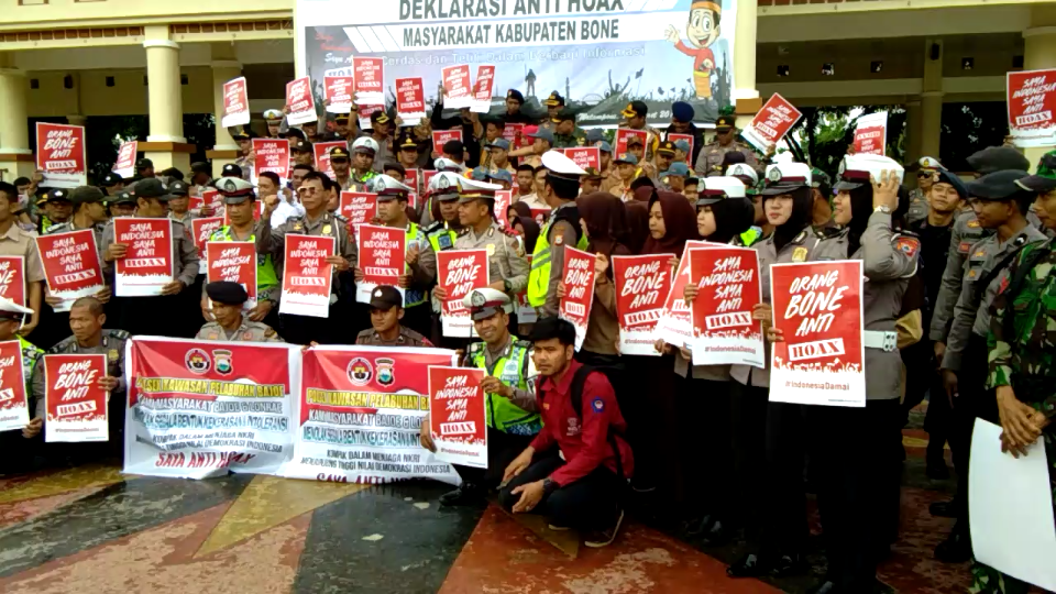 Polres Bone Ajak Masyarakat Serukan Perlawanan Terhadap Hoax