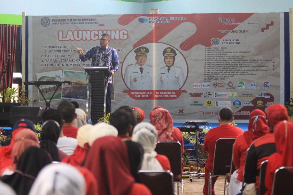 Wali Kota Basri Launching Bombaliga, Genjot Literasi Masyarakat Bontang