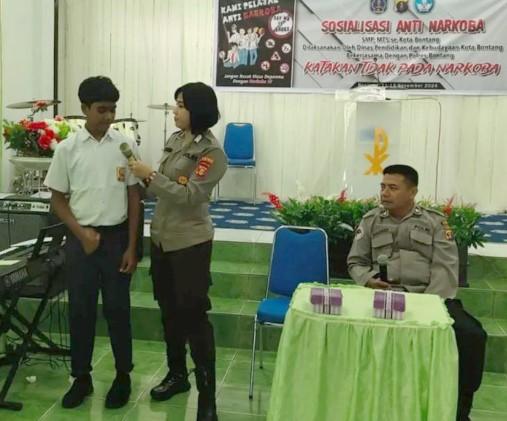 Rentan Terpapar, Siswa SMP Diberi Edukasi Bahaya Narkoba