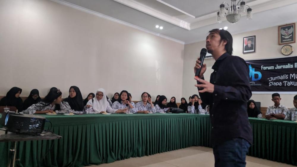 FJB Sapa SMK Negeri 1 Bontang, Beri Pelatihan Jurnalistik