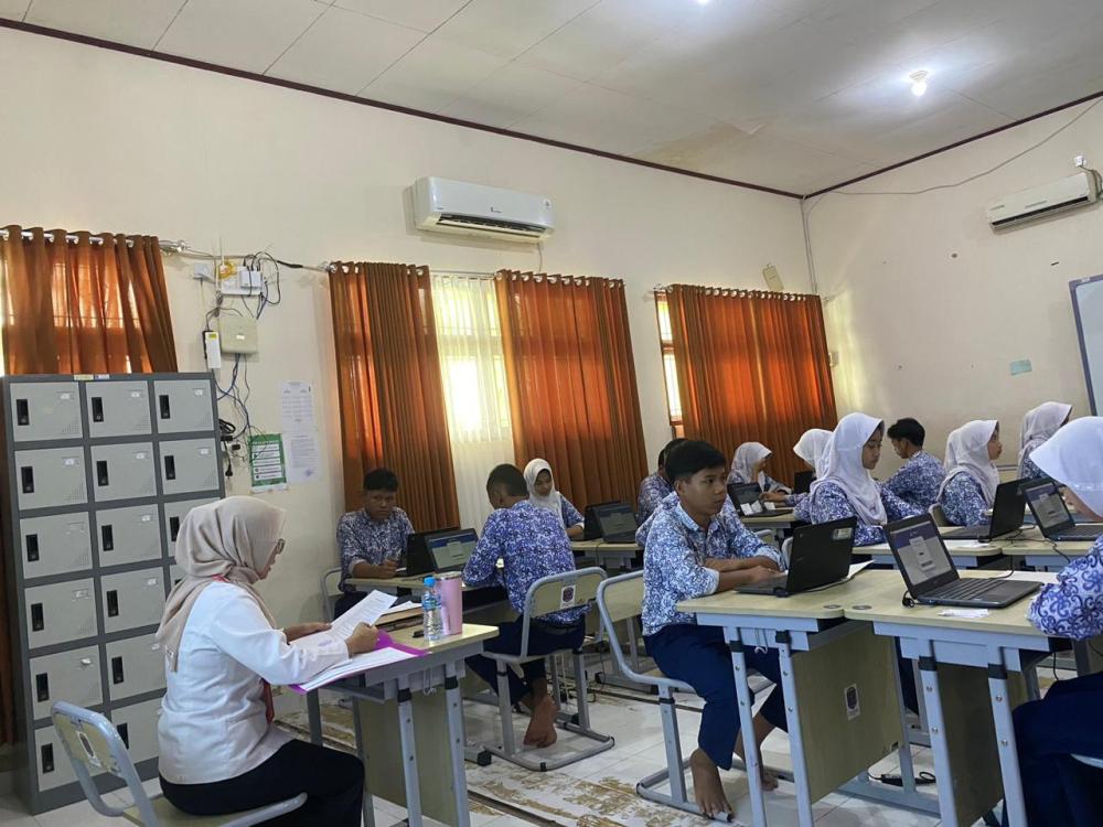 193 Siswa SMPN 3 Bontang Ikuti TKA Gelombang Kedua, Pelaksanaan Lancar