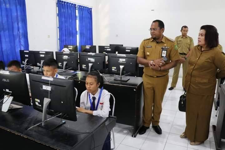 5.695 Pelajar SMP Ujian Nasional, UNBK dan UNPK di Kutim Berjalan Lancar