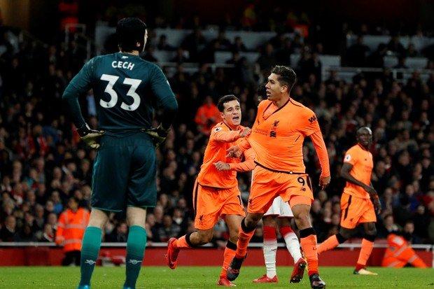 Bentrok dengan Arsenal, Firminho Selamatkan Liverpool dari Kekalahan 