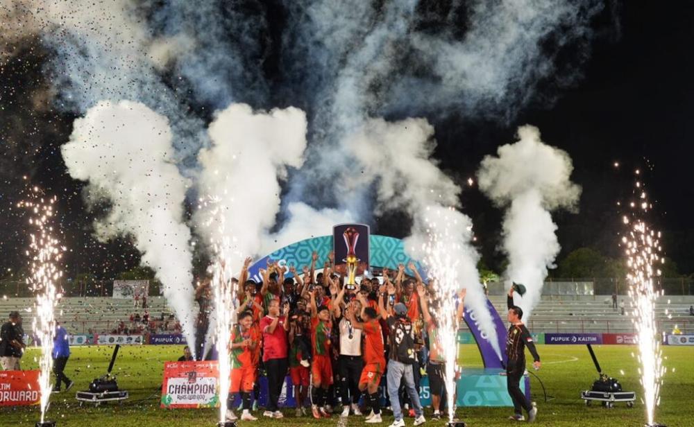 Lewat Laga Dramatis, Tanjung Laut Angkat Trofi Pupuk Kaltim Cup 2025