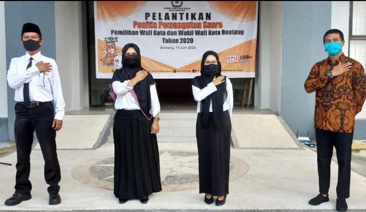 Belasan Anggota PPS Bonsel Dilantik, Camat Tekankan Profesionalitas dan Netralitas
