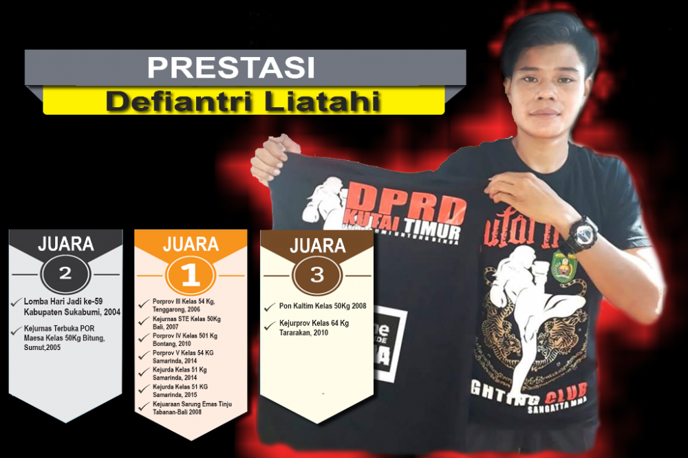 Defi, The Storm from Sangatta, Pamdal DPRD Kutim yang Berlaga di One Pride MMA
